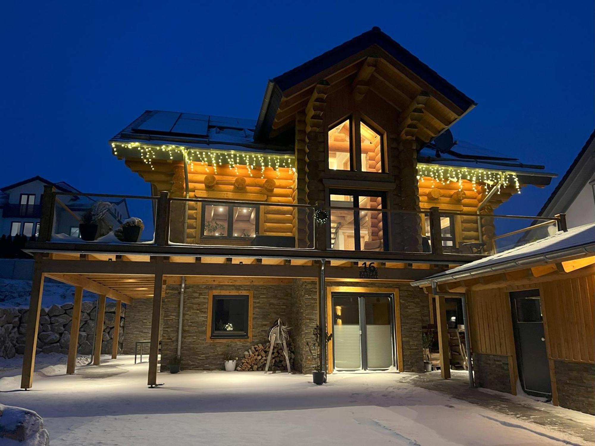 Ferienwohnung Uplandblockhaus 빌링겐 외부 사진